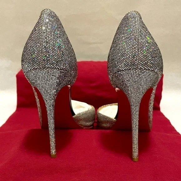 Christian Louboutin iconic ‘Iriza’ starburst discoball glitter Holo 100mm EU38 - Picture 10 of 10